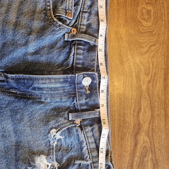 American Eagle Outfitters Distressed Blue Jean Shorts - Picture 8 of 8